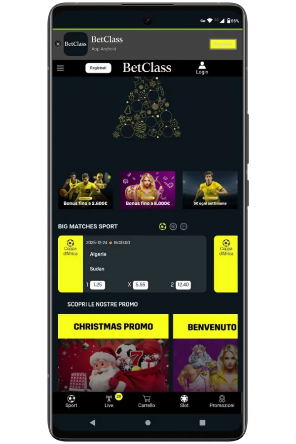 Trovate sezione Download App